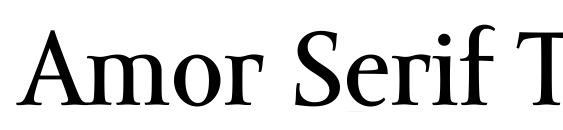 Пример шрифта Amor Serif Text Pro