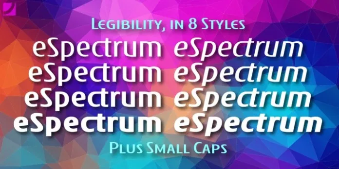 Пример шрифта eSpectrum