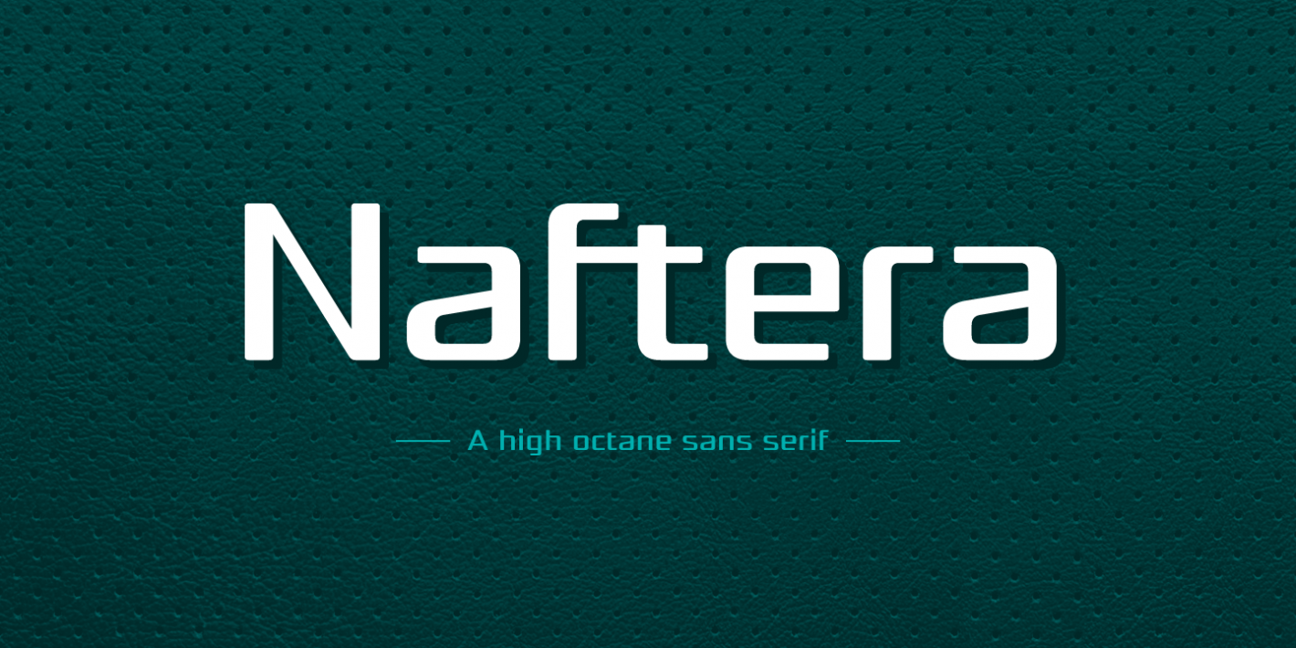 Пример шрифта NAFTERA