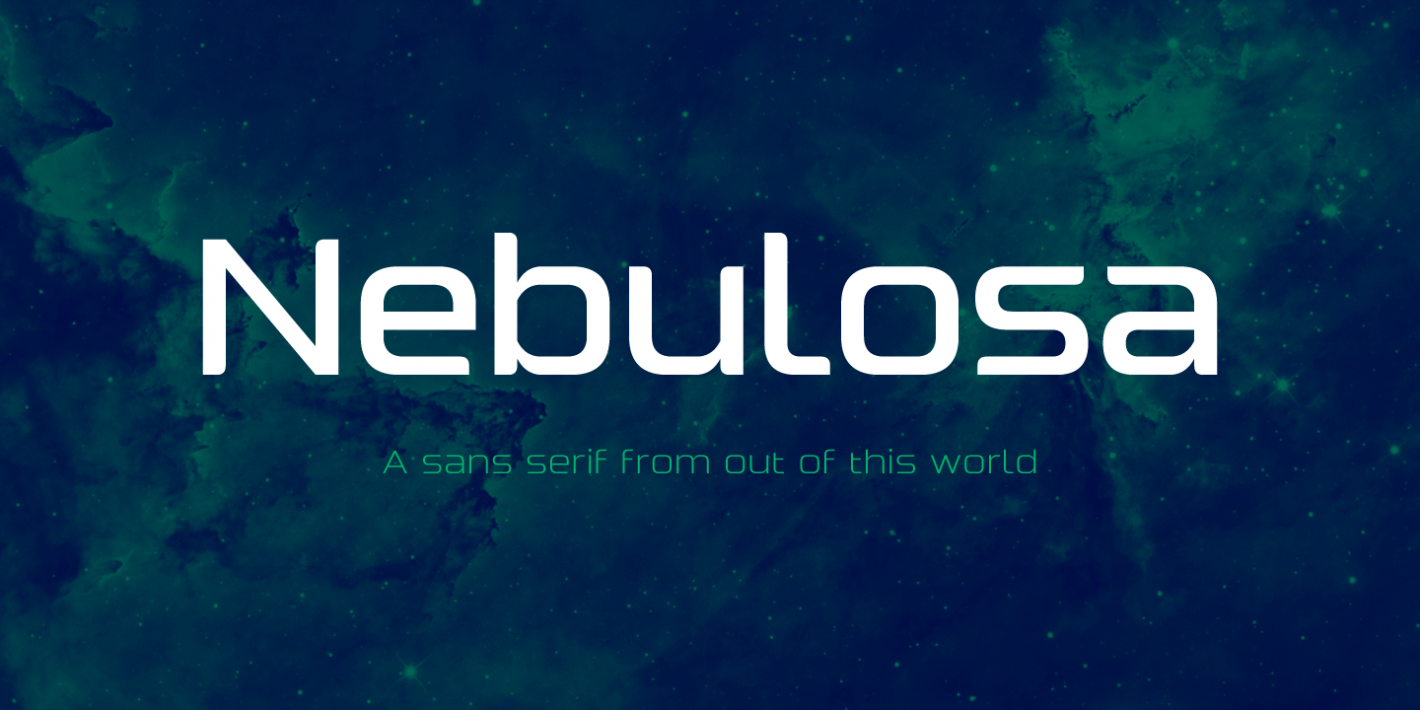 Пример шрифта Nebulosa