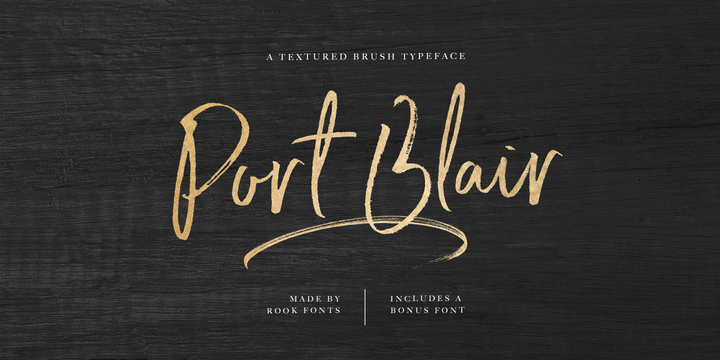 Пример шрифта Port Blair