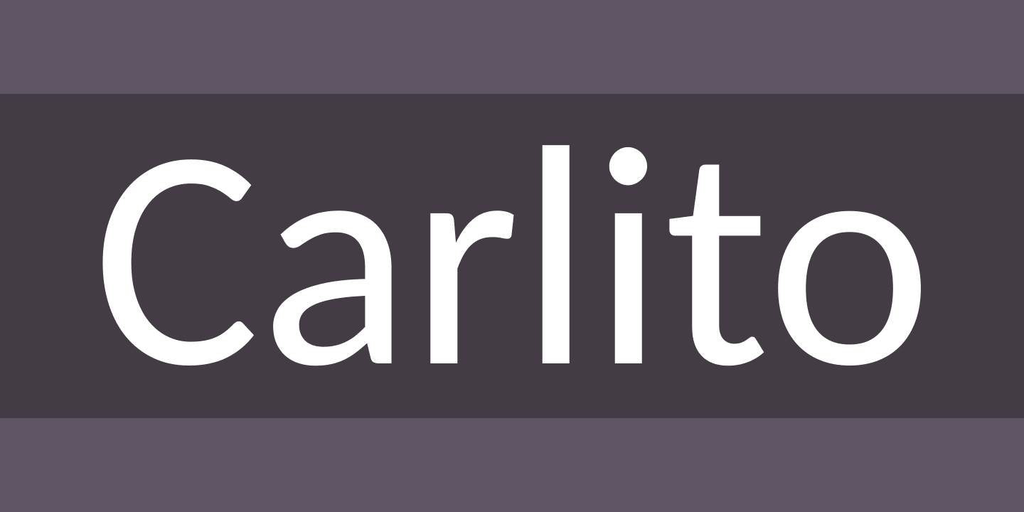 Пример шрифта Carlito