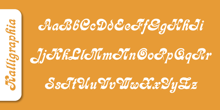 Пример шрифта Kalligraphia Regular