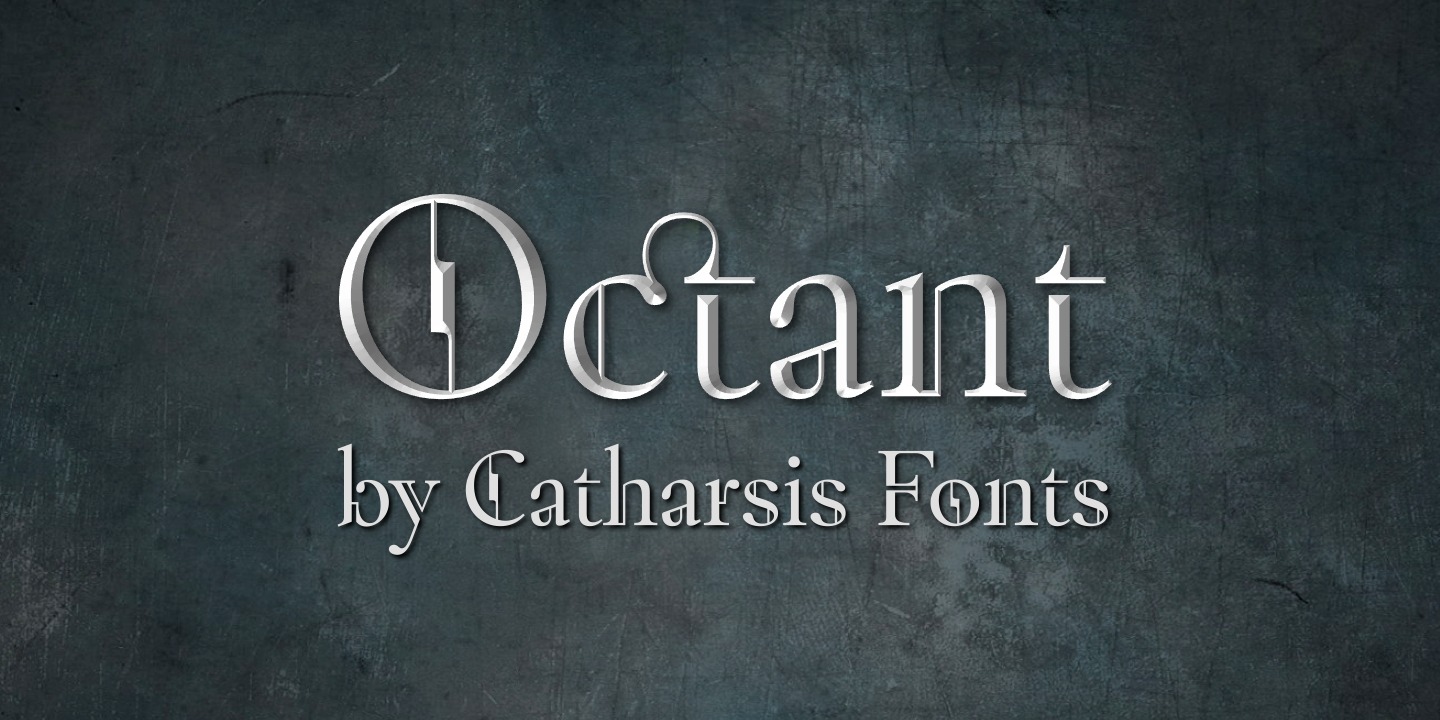 Пример шрифта Octant