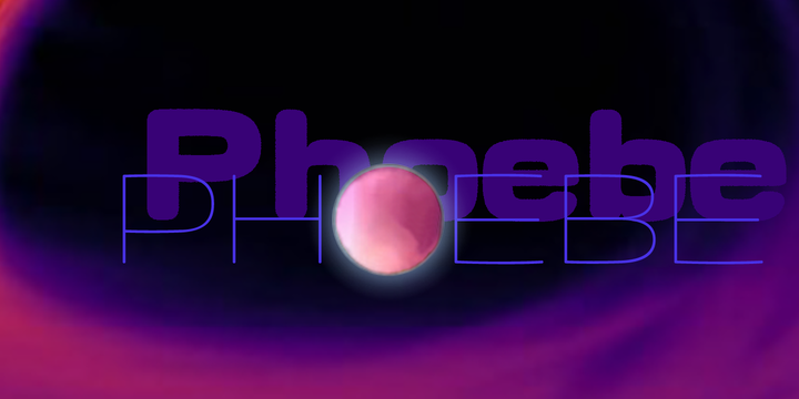 Пример шрифта Phoebe Rounded Light Italic