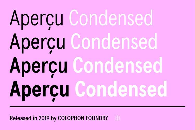 Пример шрифта Apercu Condensed Pro