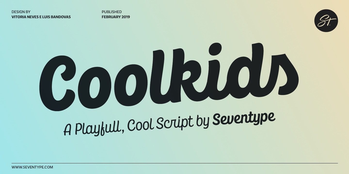 Пример шрифта CoolKids