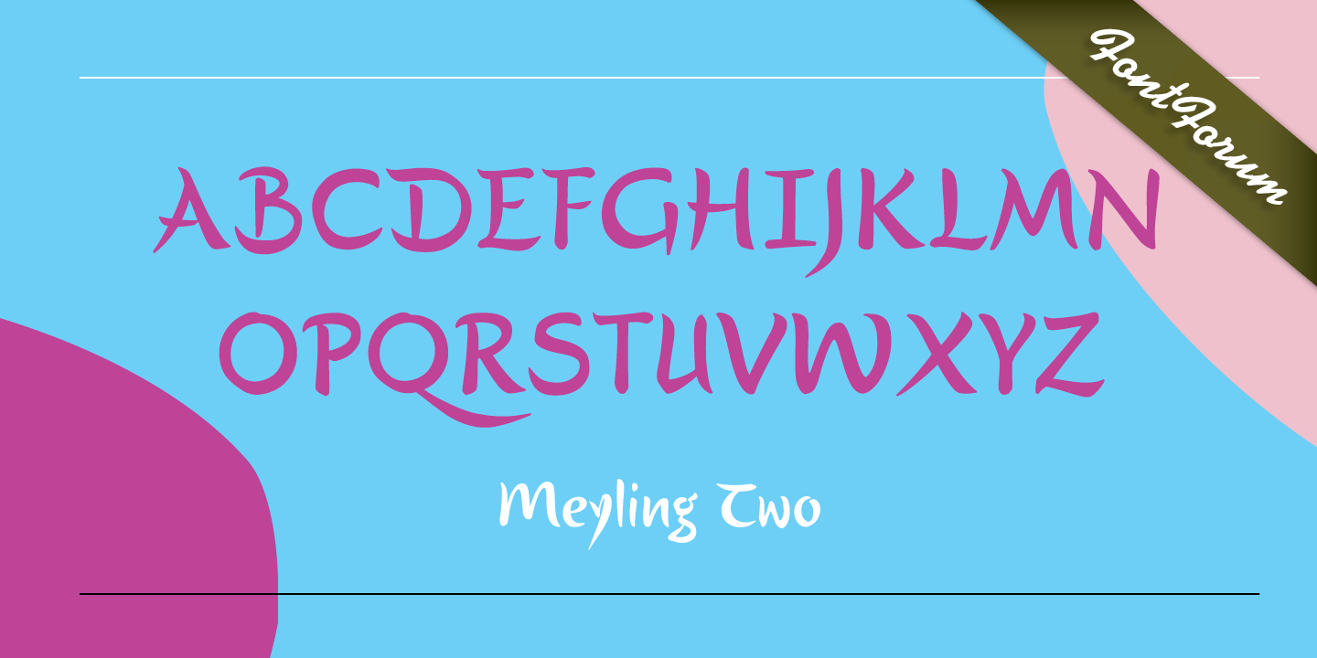 Пример шрифта Meyling Three