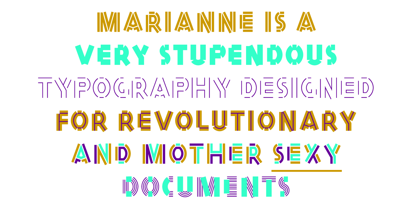 Пример шрифта Marianne