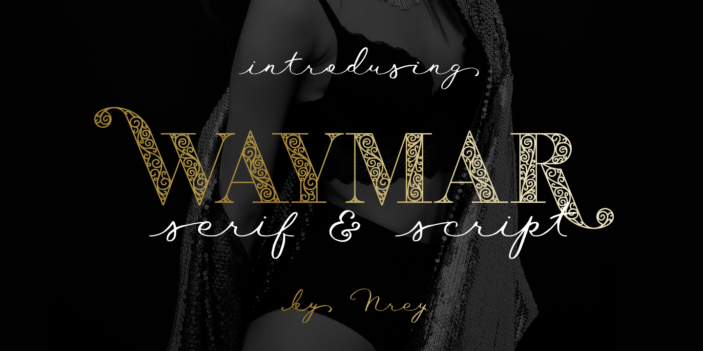 Пример шрифта Waymar