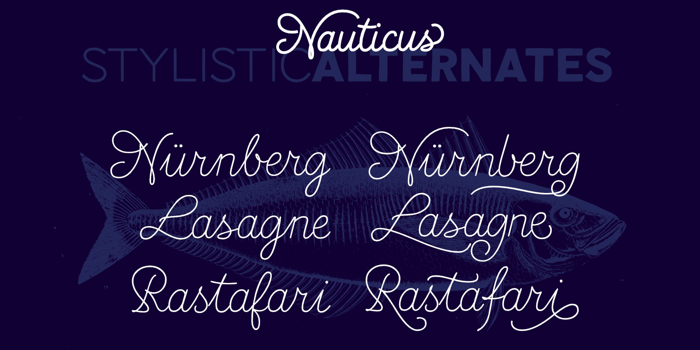 Пример шрифта Nauticus Sans Press Bold