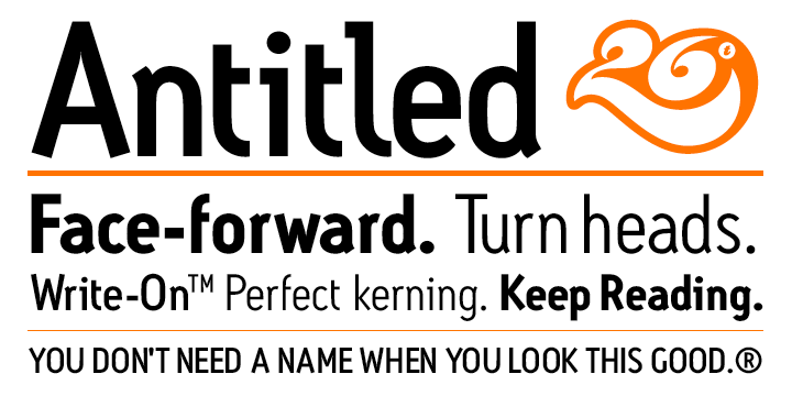 Пример шрифта Antitled