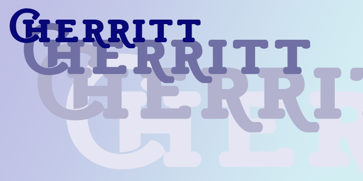 Пример шрифта Cherritt Cherritt
