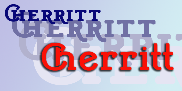 Пример шрифта Cherritt