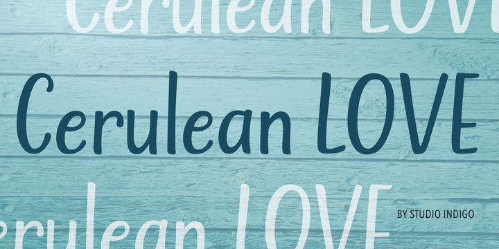 Пример шрифта Cerulean Love