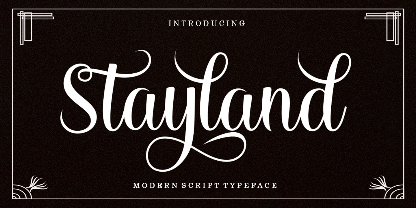 Пример шрифта Stayland