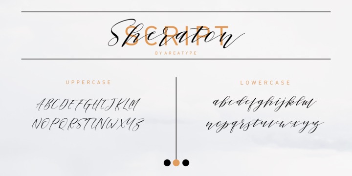 Пример шрифта Sheraton Script Regular