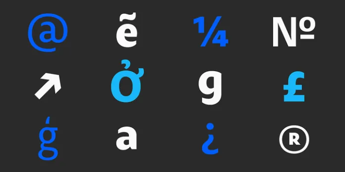 Пример шрифта Modal Semi Bold Italic