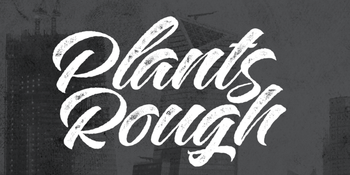 Пример шрифта Plants Regular