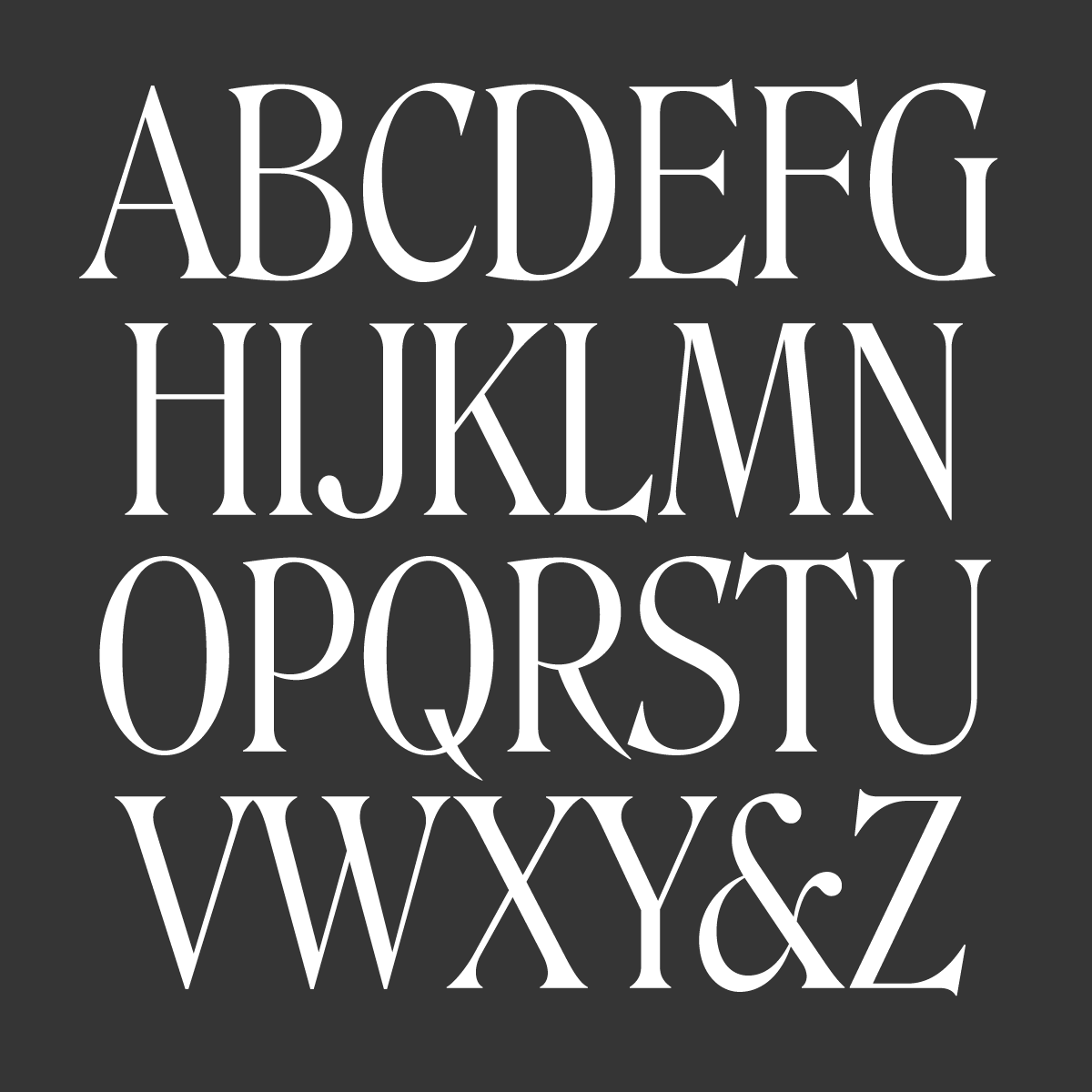 Пример шрифта Roslindale Italic