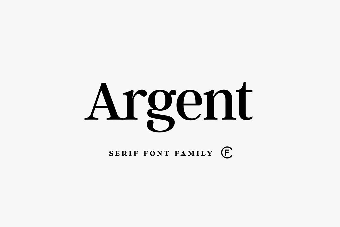 Пример шрифта Argent CF