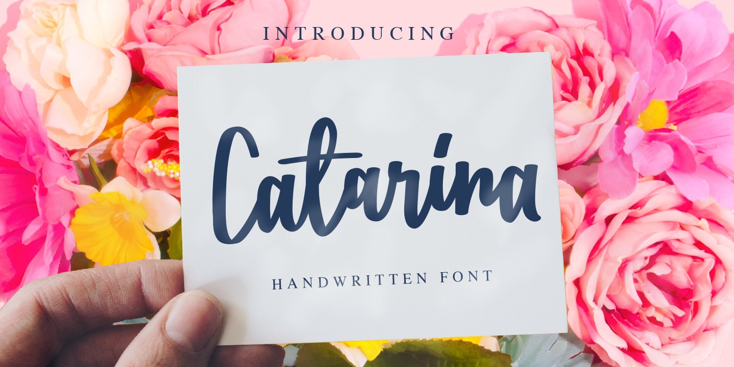 Пример шрифта Catarina