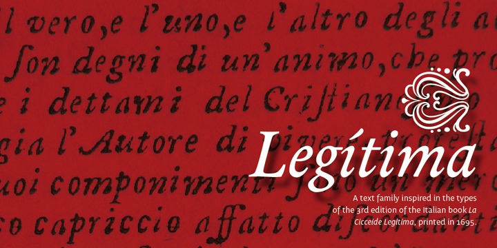 Пример шрифта Legitima