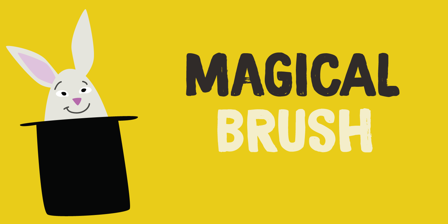 Пример шрифта Magical Brush