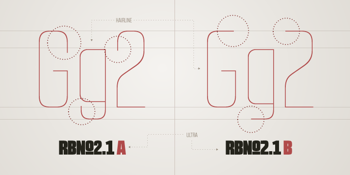 Пример шрифта RBNo2.1 b Hairline Italic