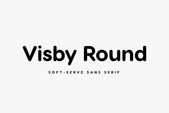Пример шрифта Visby Round CF