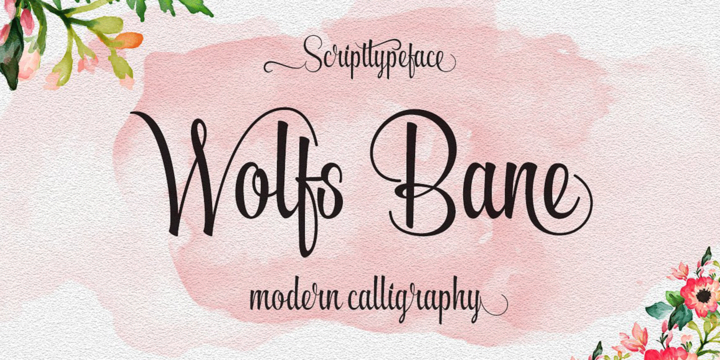 Пример шрифта Wolfsbane