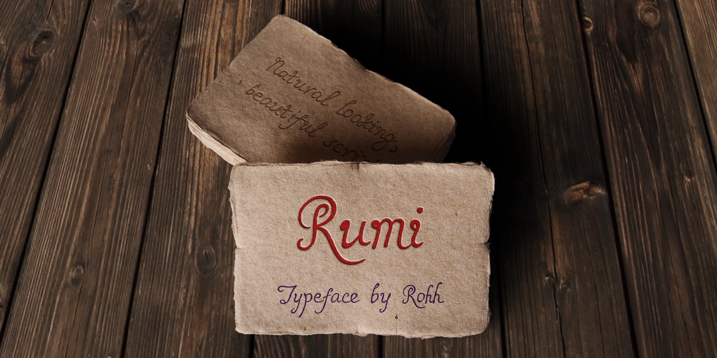 Пример шрифта Rumi
