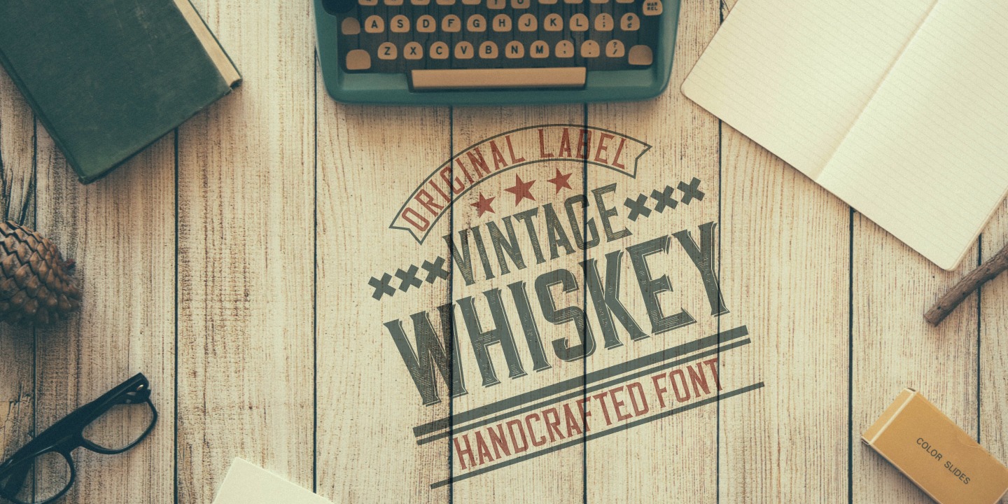 Пример шрифта Vintage Whiskey Regular