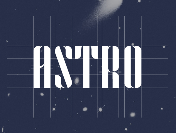 Пример шрифта Astro