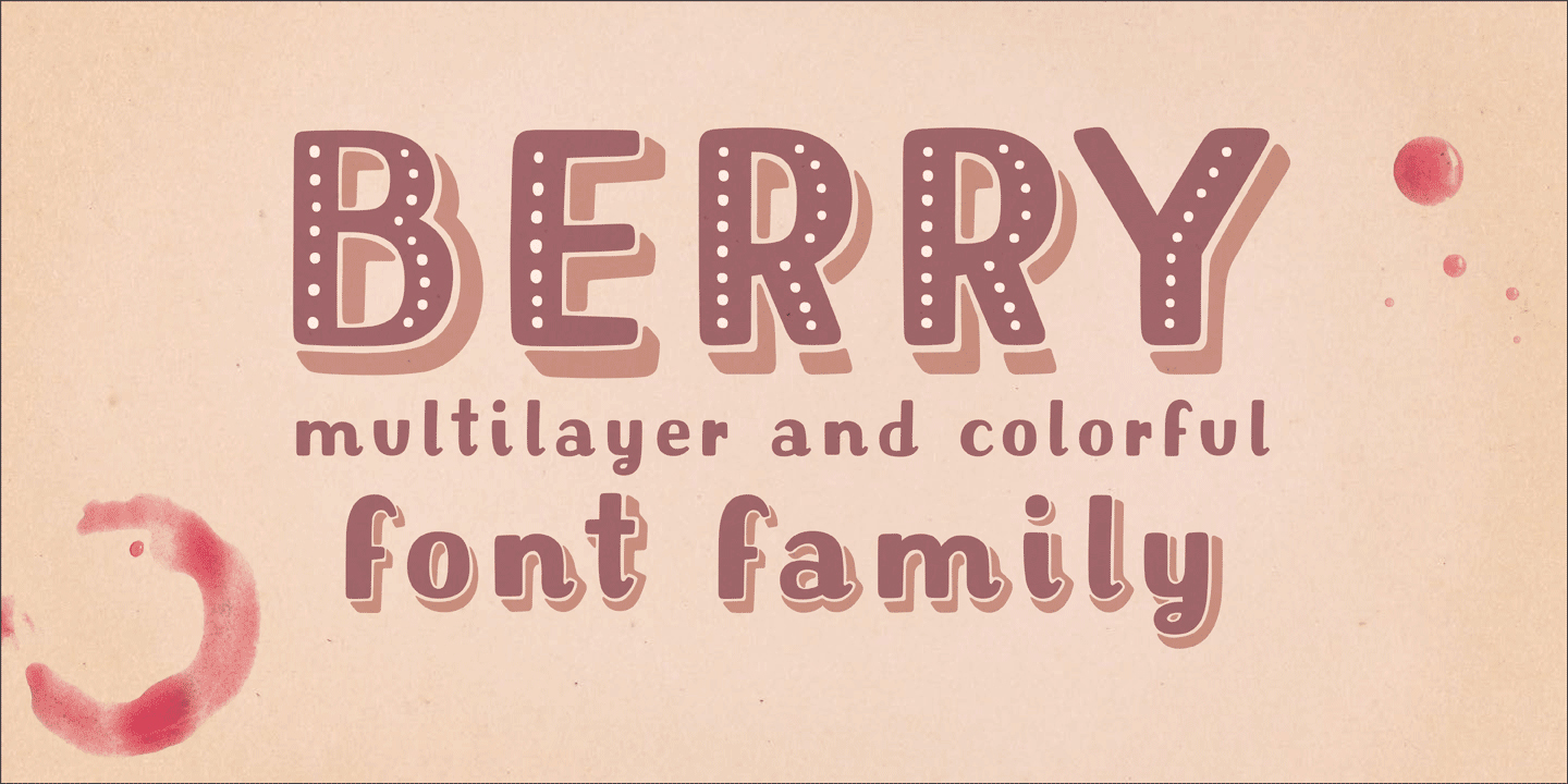 Пример шрифта Berry