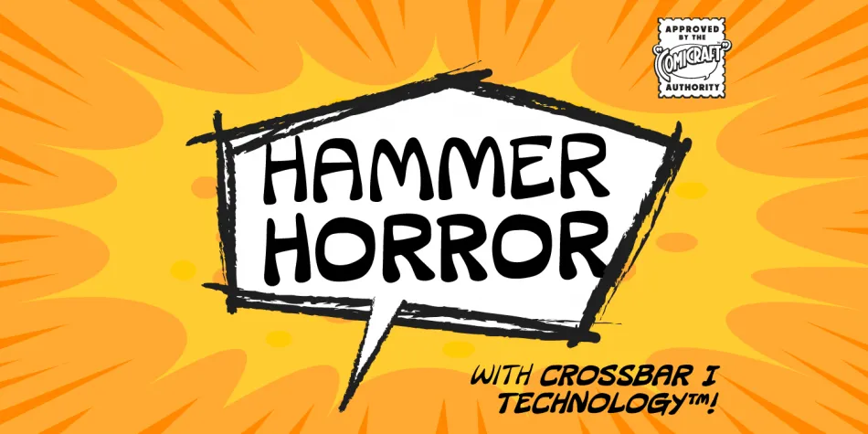 Пример шрифта CC Hammer Horror