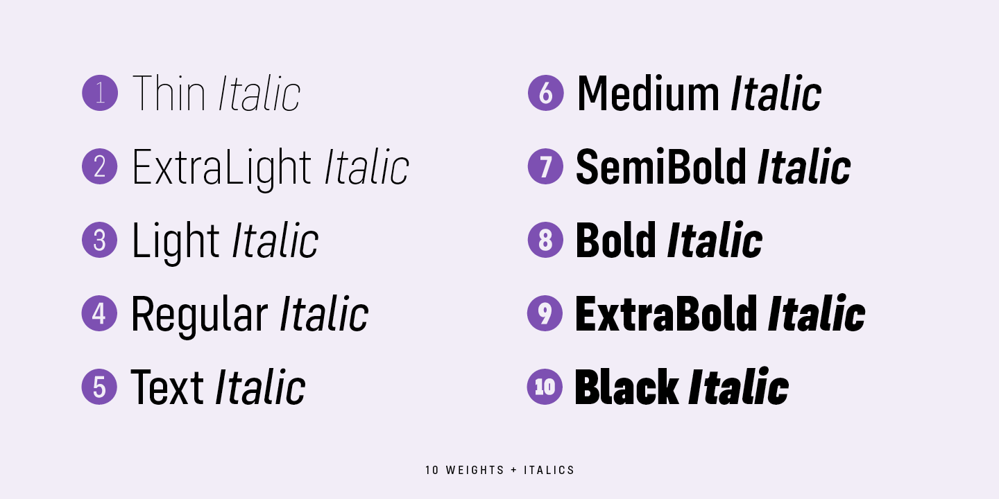 Пример шрифта Config Condensed Extra Bold Italic