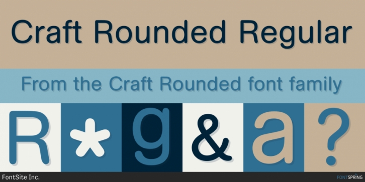 Пример шрифта Craft Rounded