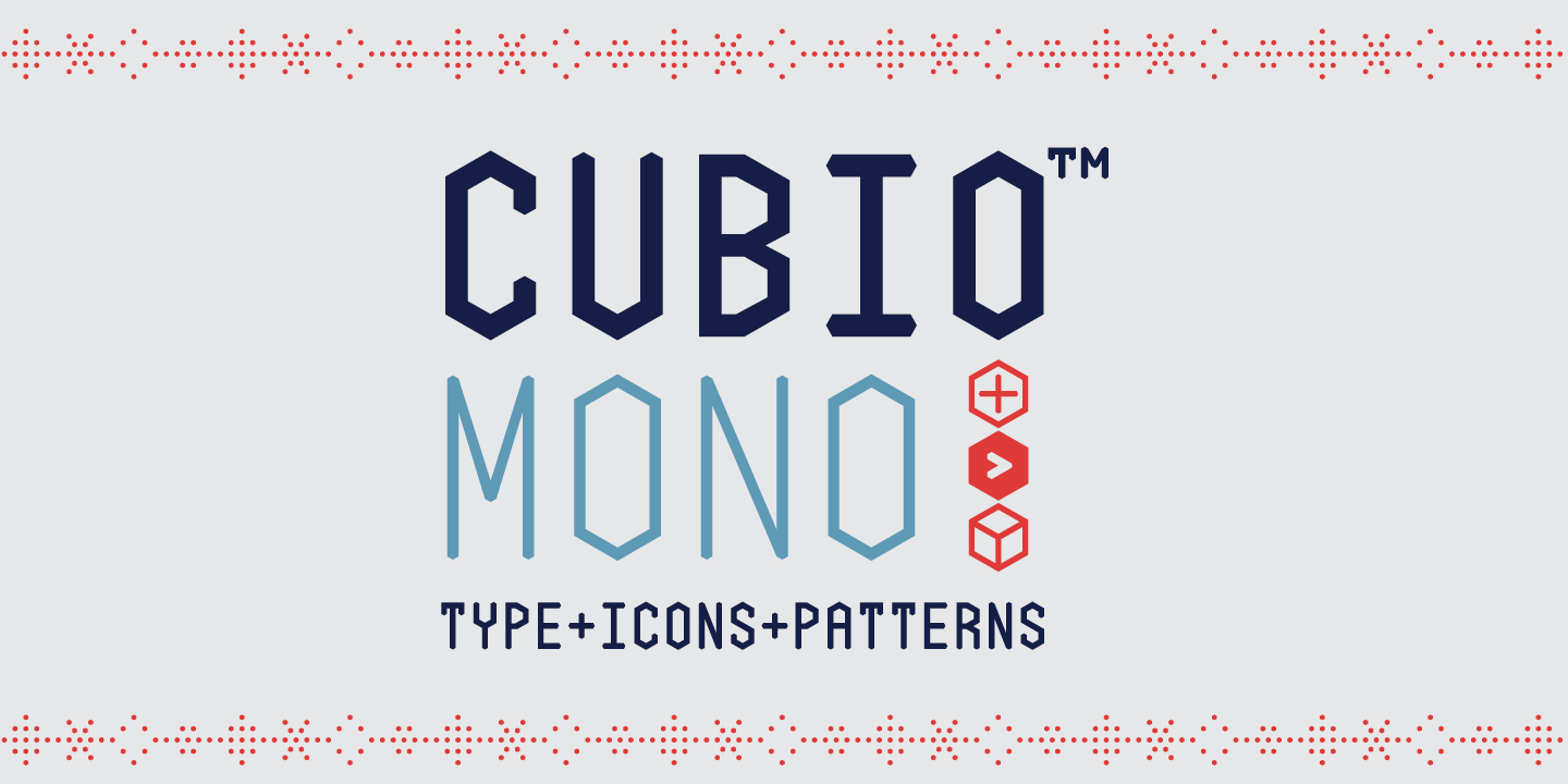 Пример шрифта Cubio Mono
