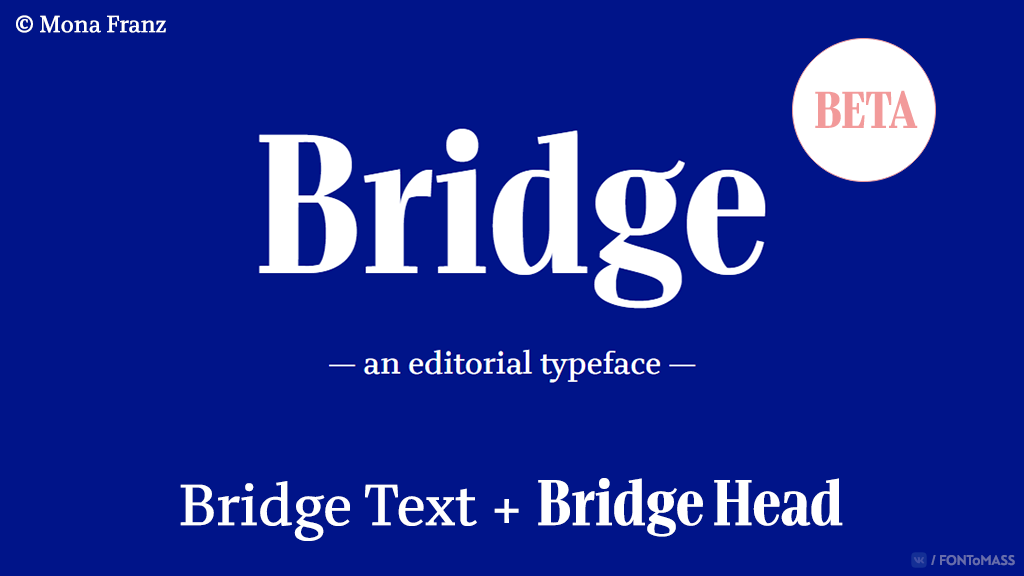 Пример шрифта Bridge