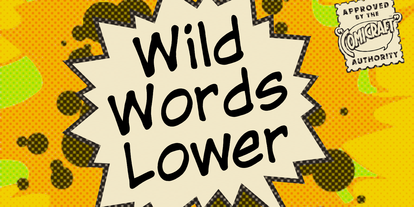 Пример шрифта WildWords Lower