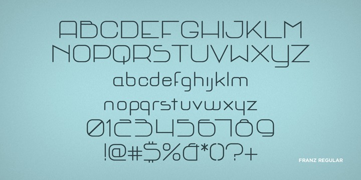 Пример шрифта Franz Medium