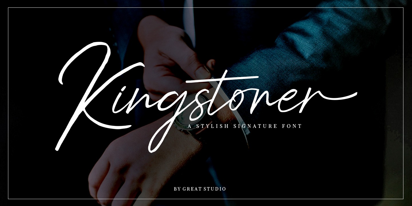Пример шрифта Kingstoner Font