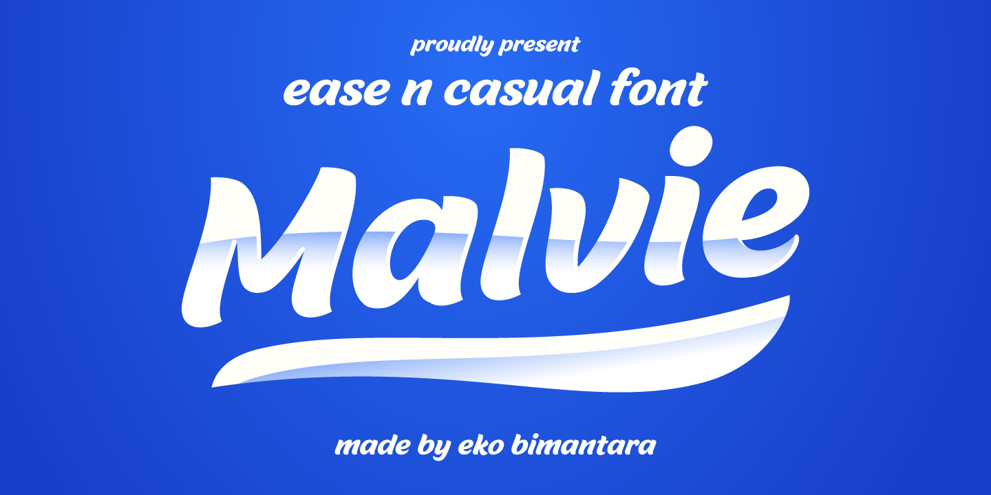 Пример шрифта Malvie