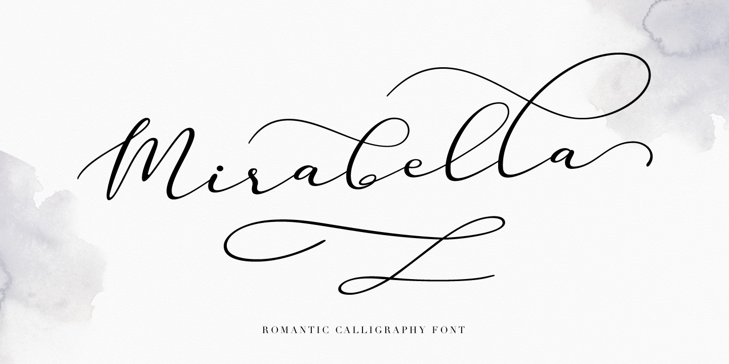 Пример шрифта Mirabella