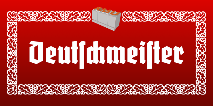 Пример шрифта Deutschmeister