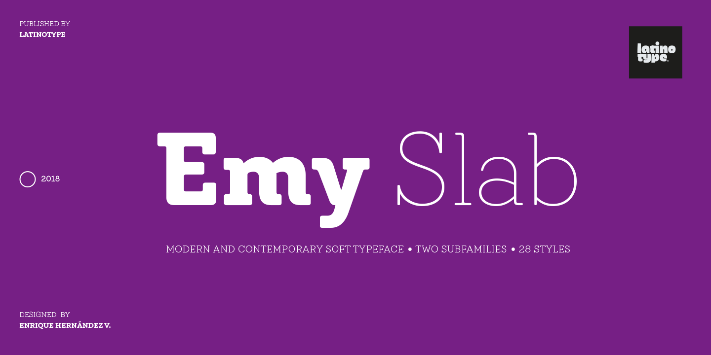 Пример шрифта Emy Slab
