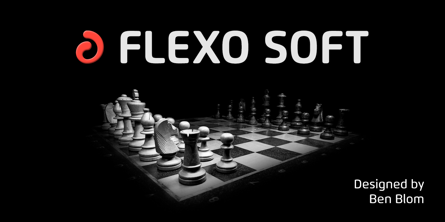 Пример шрифта Flexo Soft