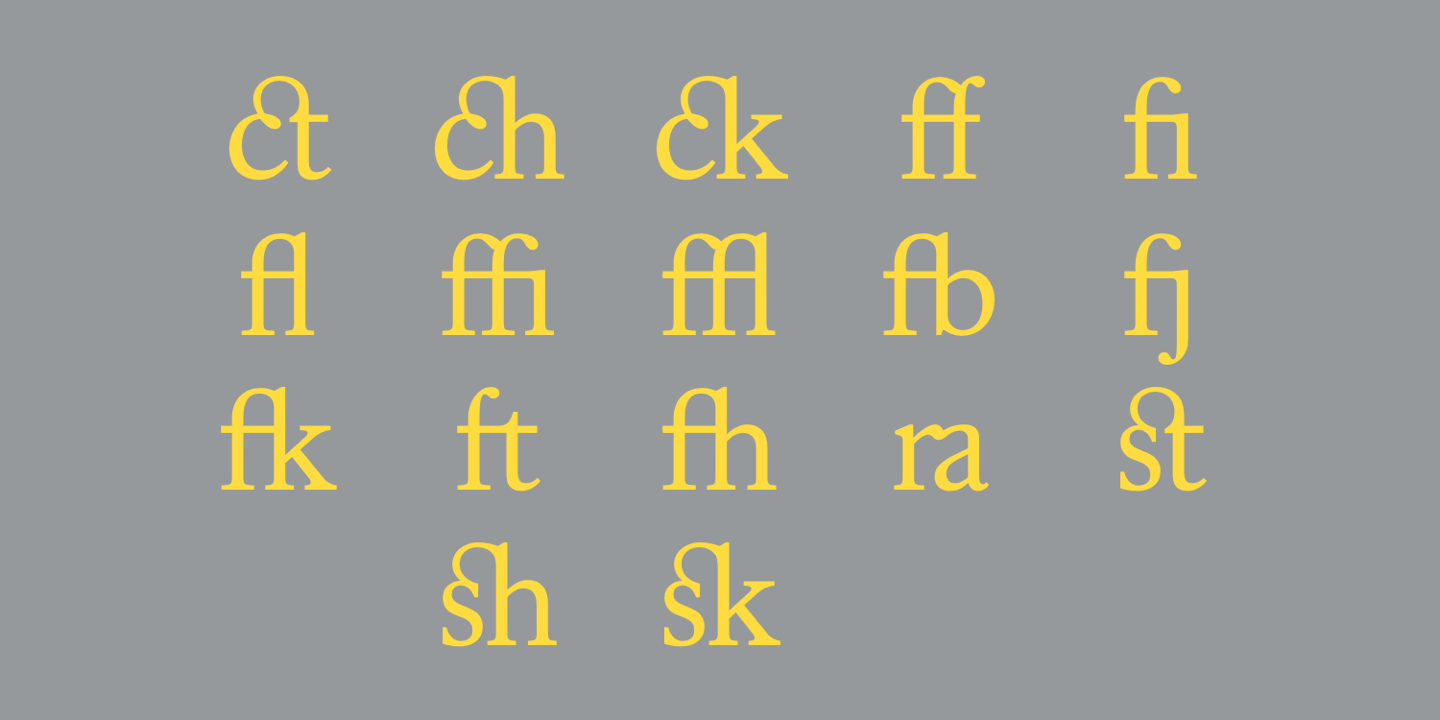 Пример шрифта Kings Caslon Bold Italic