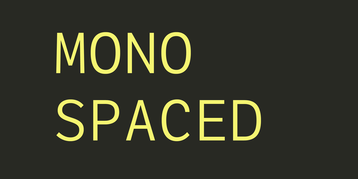 Пример шрифта LFT Etica Mono Italic